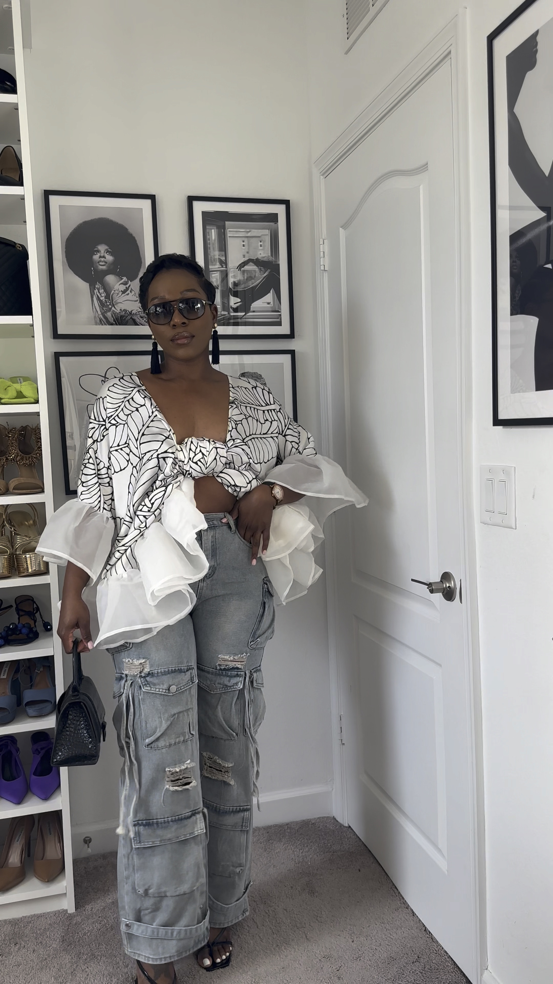 How to style these Amazon cargo pants multiple ways, I would recommend sizing up especially for my curvy women! I’m wearing a medium (usual size) but will replace with a large 

#LTKstyletip #LTKcurves