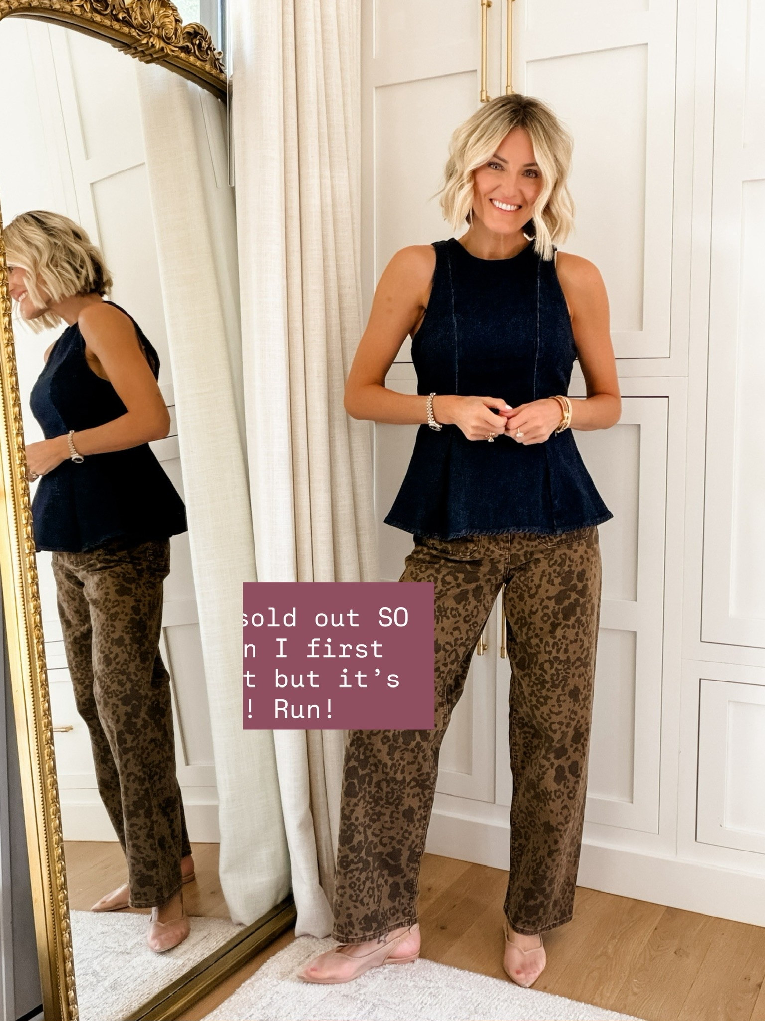 This denim peplum top is finally back in stock! 👏🏼 Cannot believe this is from Target! Wearing S right here, but I returned it to get an XS! Wearing 2 in the jeans!

Loverly Grey, fall outfit, denim top, leopard print, affordable looks, mesh slingback flats

#LTKSeasonal