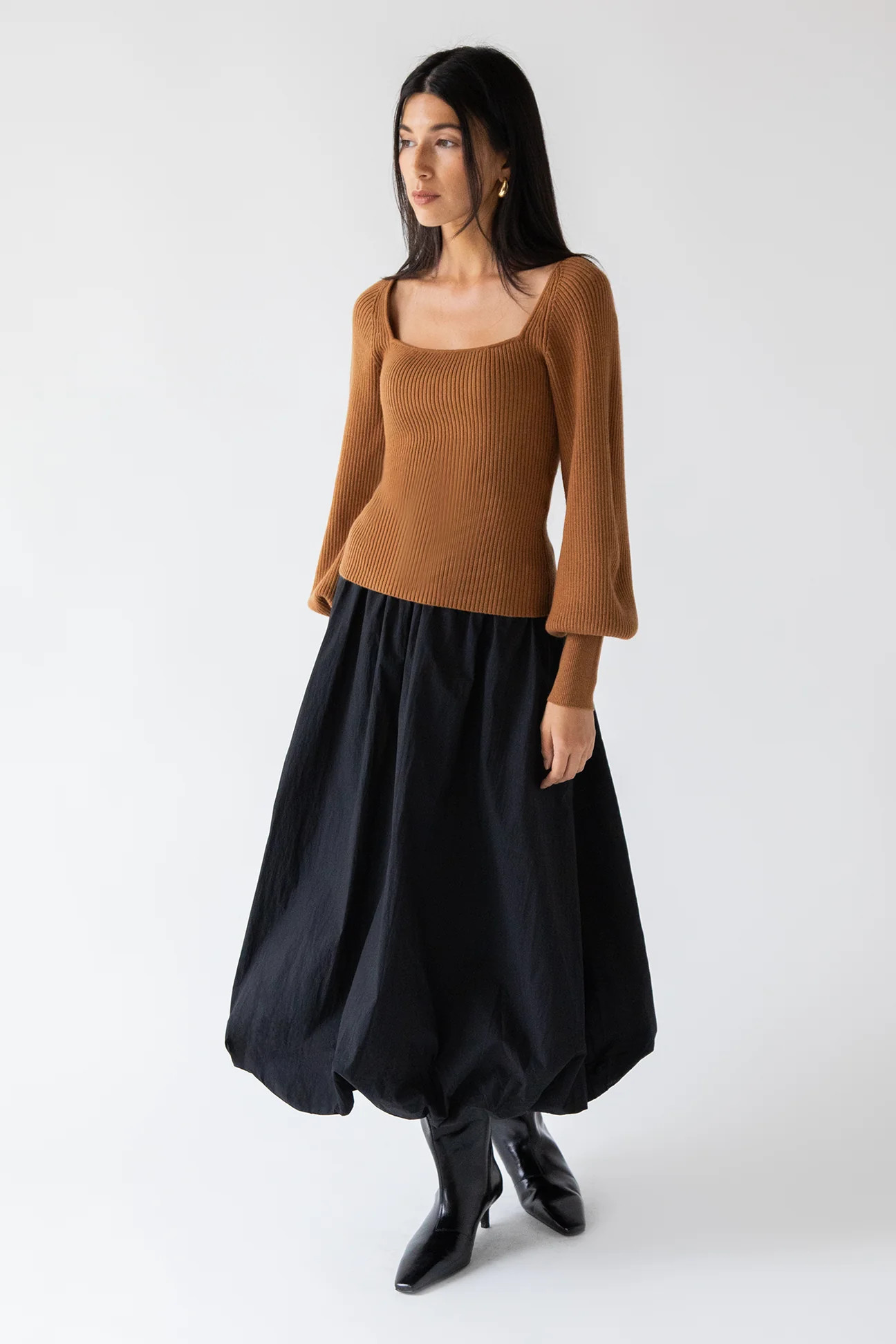 SQUARE NECK SWEATER | OAK + FORT