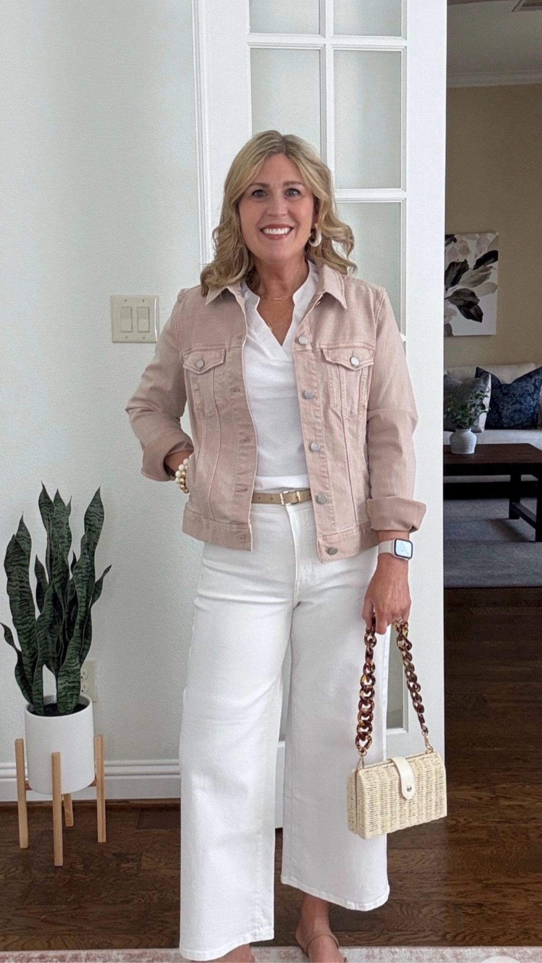 I LOVE this adorable Amazon top. Has a cute V, envelope neck with lovely sleeve detail.
Also linking my favorite white denim on Amazon. They are wide leg and high waisted. 🙌 

I’m linking Target slides and sandals to mix and match this summer. 😘🏖️

#LTKWatchNow #LTKStyleTip #LTKShoeCrush #LTKFindsUnder50 #LTKParties #LTKFindsUnder100 #LTKItBag #LTKMidsize #LTKTravel #LTKSeasonal #LTKWorkwear #LTKOver40 #LTKSaleAlert #LTKBeauty #LTKootd

#LTKMothersDay