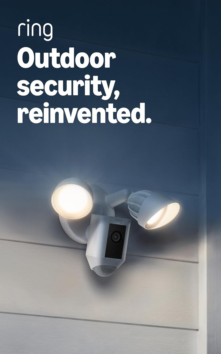 Ring Floodlight Cam Wired Plus, Outdoor Home or Business Security with Motion-Activated 1080p HD Video and Floodlights, Black | Amazon (US)