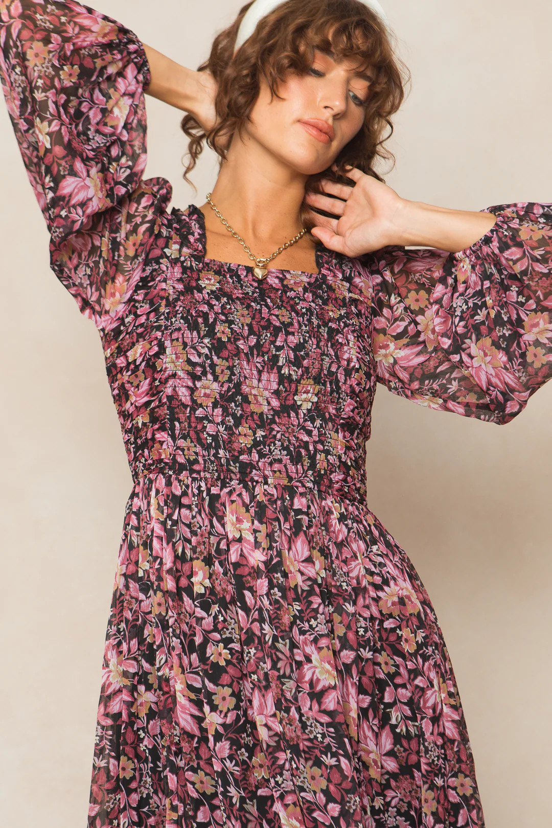 Sasha Dress in Faded Floral | Ivy City Co