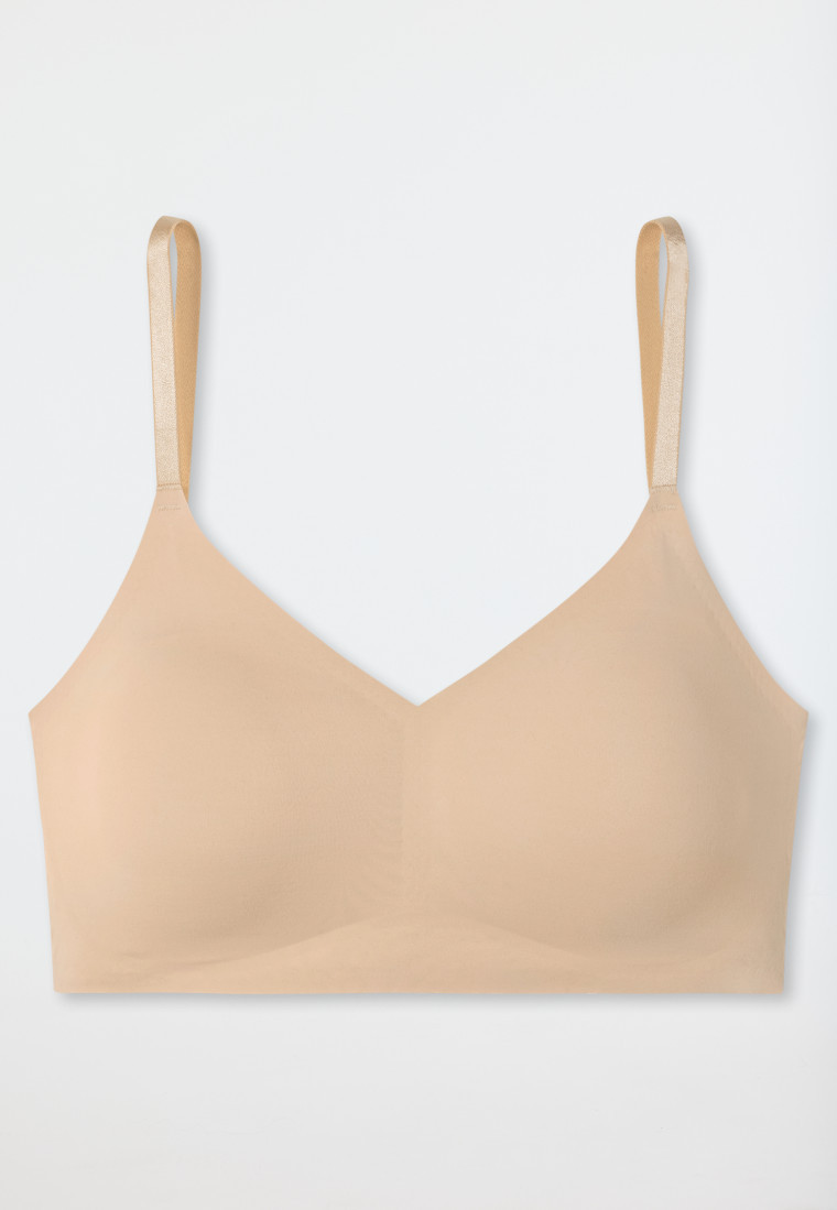 Bustier Microfaser herausnehmbare Pads sand - Invisible Soft | SCHIESSER | schiesser.com DE
