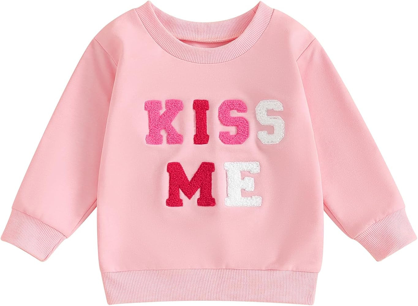 Toddler Baby Girl Boy Valentines Day Outfit Long Sleeve Letter Print Sweatshirt Shirt Infant Spri... | Amazon (US)