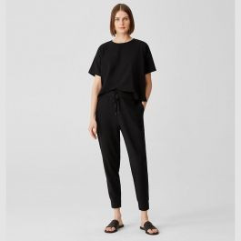 Traceable Organic Cotton Jersey Jogger Pant | Eileen Fisher
