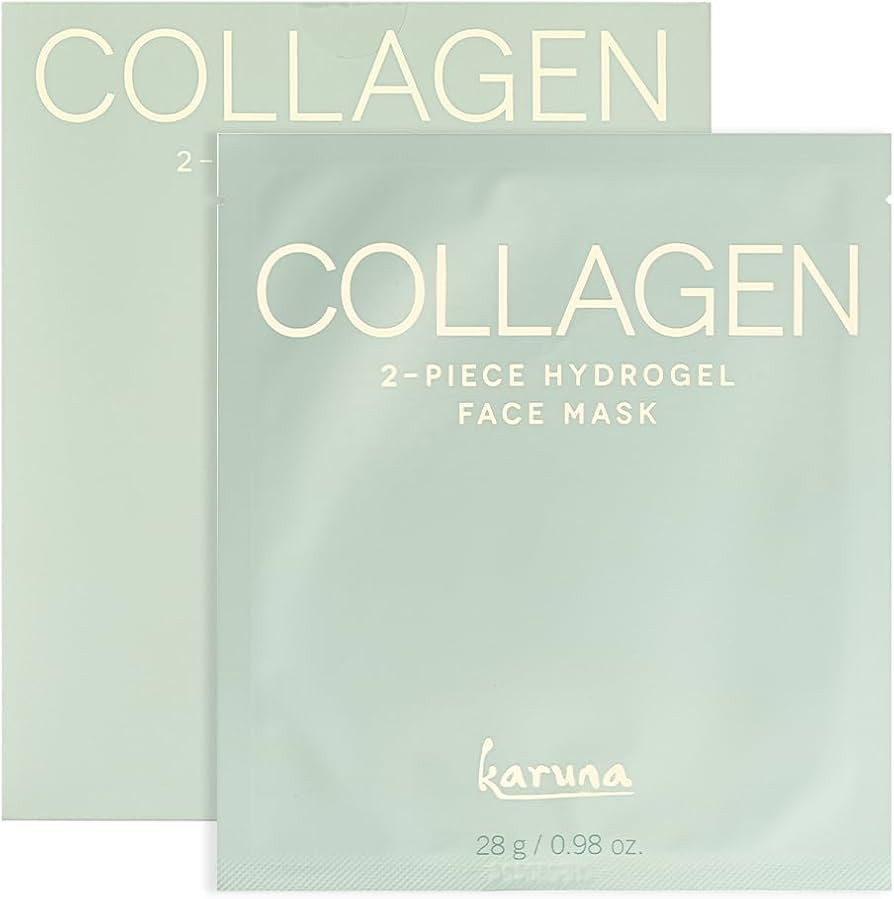 Karuna Skin - COLLAGEN Face Mask Sheets, Hydrogel 2-Piece Facial Mask, Age-Defying, Hydrating, Re... | Amazon (US)