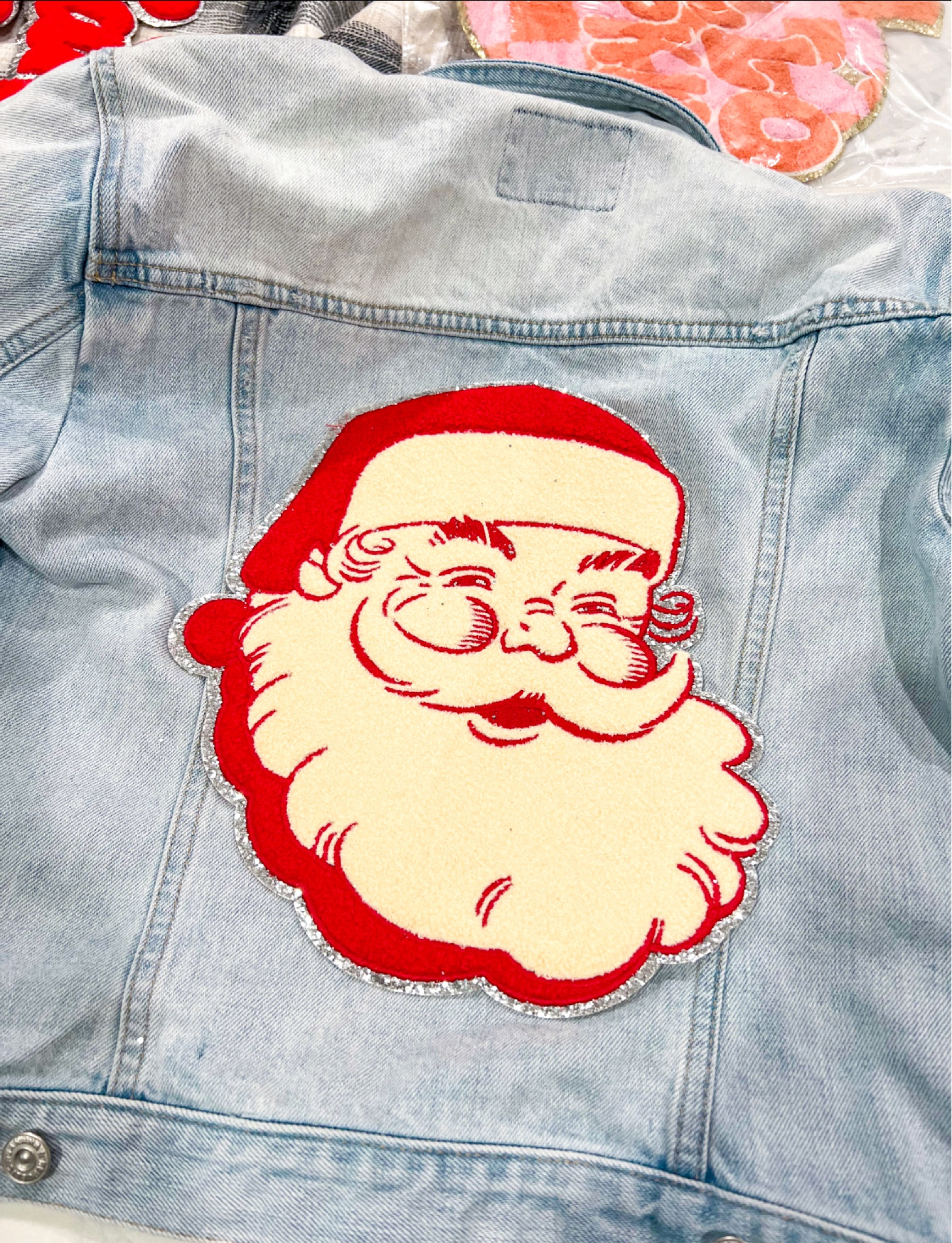 Iron-on chenille patches  

#LTKHoliday #LTKstyletip #LTKSeasonal
