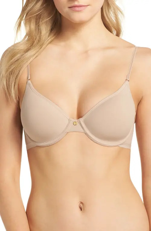 Natori Understated Underwire T-Shirt Bra in Cafe at Nordstrom, Size 32A | Nordstrom