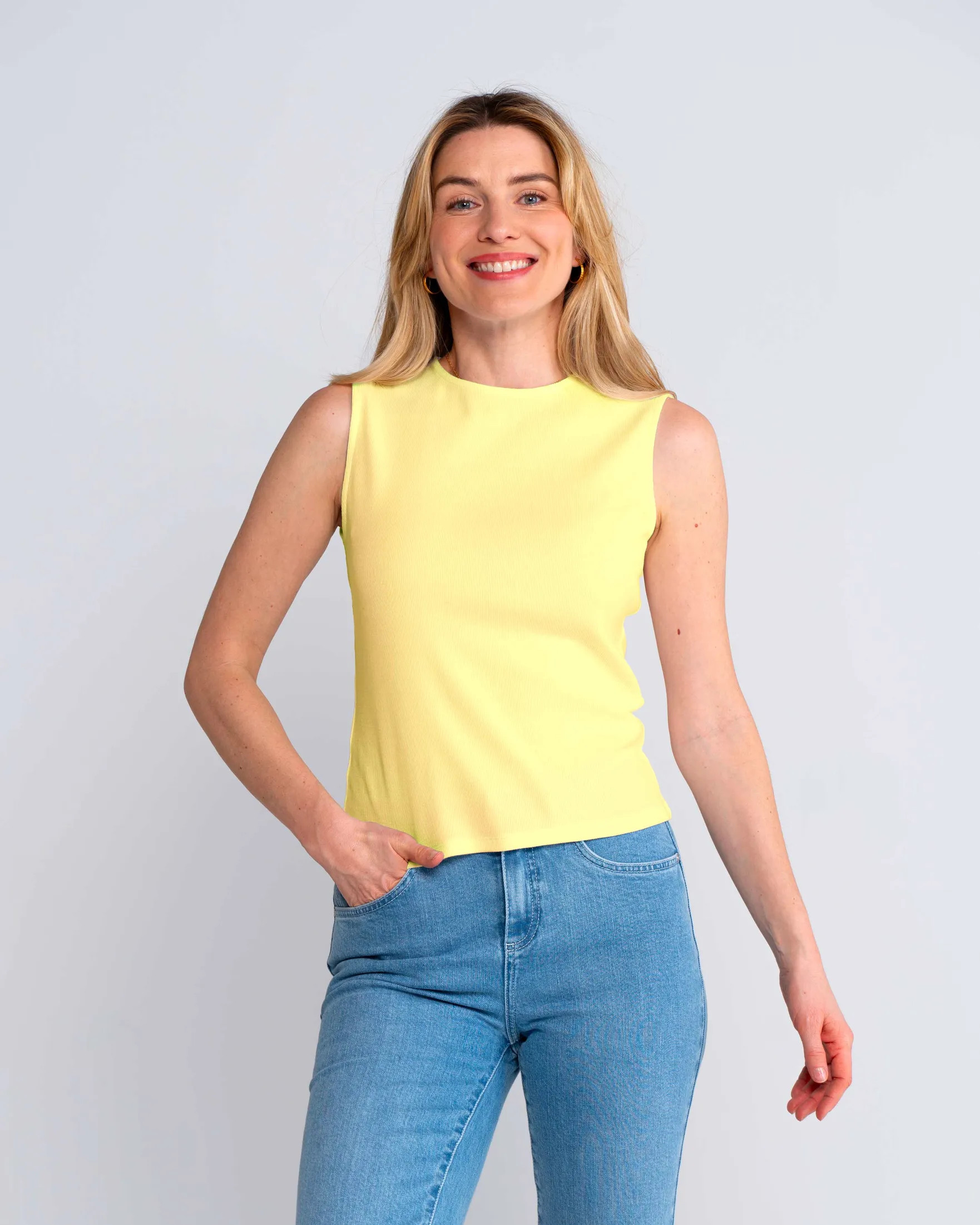 Sleeveless Rib Tee | Kettlewell Colours