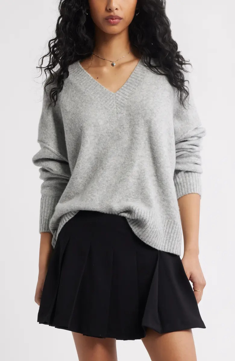 BP. Oversize Cozy V-Neck Sweater | Nordstrom | Nordstrom