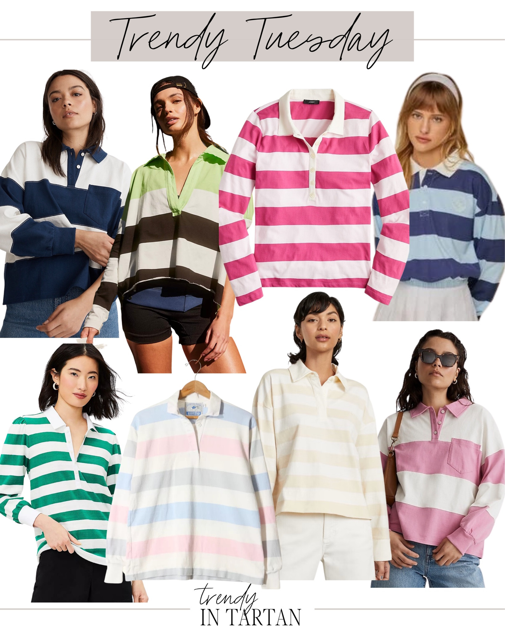 Trendy Tuesday- rugby shirts!

Polo shirt, striped shirt, cropped rugby shirt, summer trend, casual outfit 

#LTKSeasonal #LTKstyletip #LTKfit