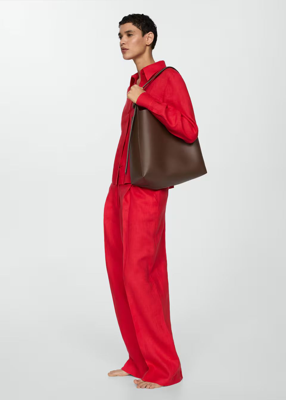 Shopper bag with buckle | Mango Canada