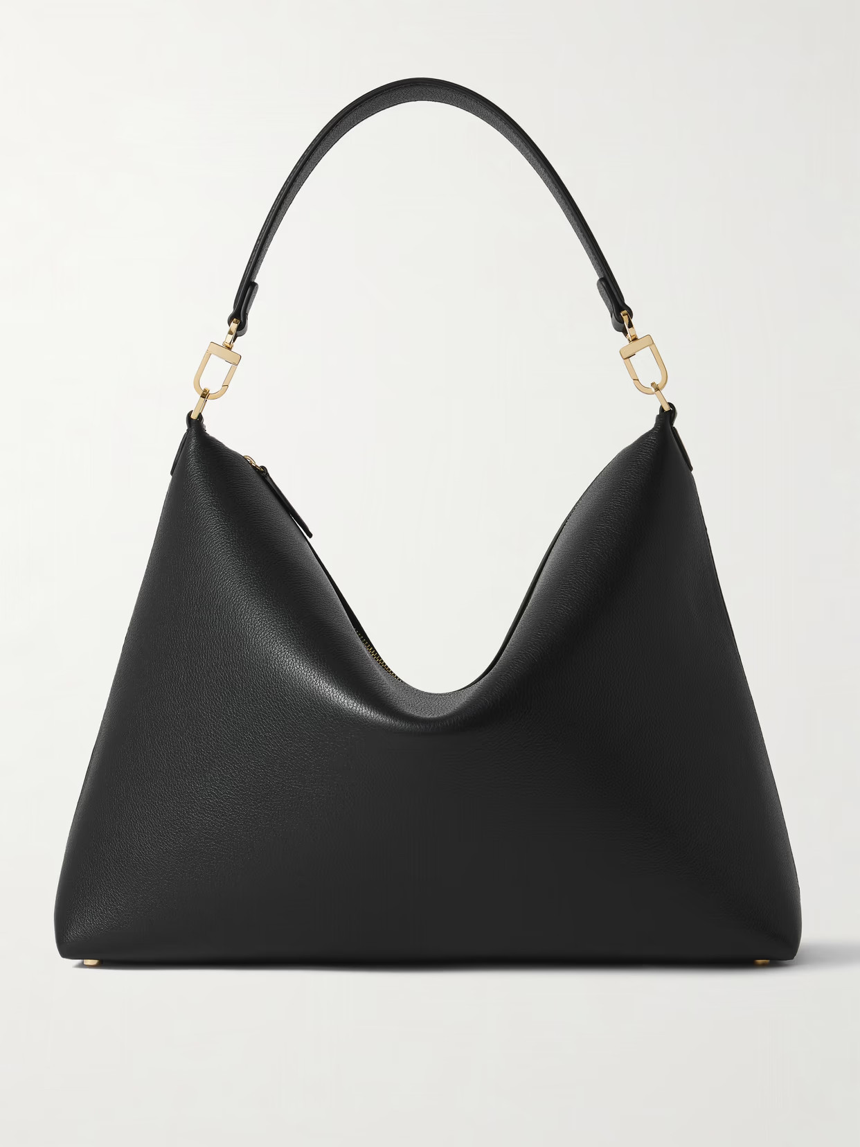 TOTEME - Bevel Medium Textured-leather Tote - Black | NET-A-PORTER (UK & EU)