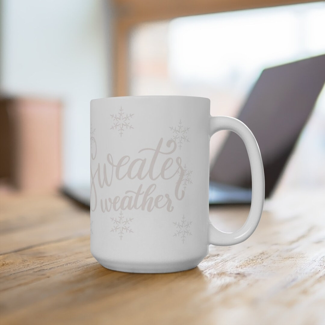 Sweater Weather Tile Coffee Mug Christmas Coffee Mug - Etsy | Etsy (US)