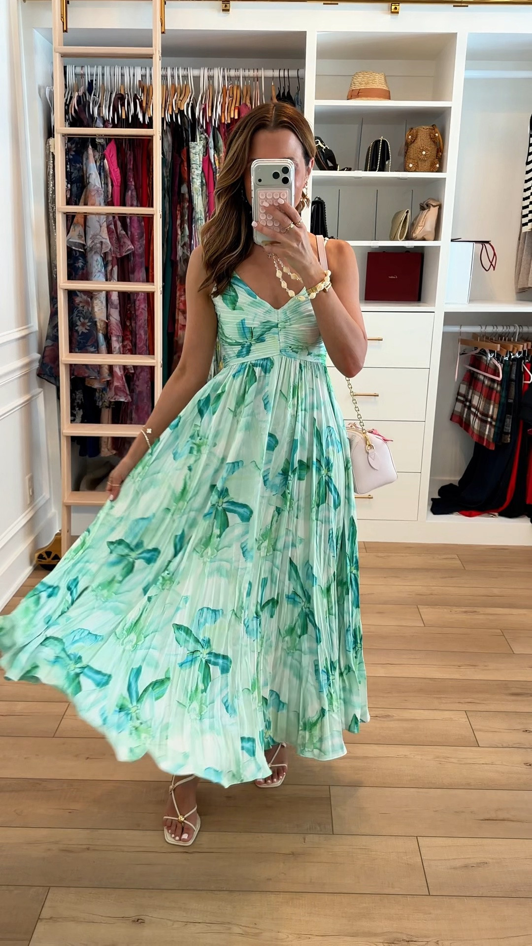 My church outfit of the day! Code LISA123 on first time purchases. Adjustable straps. Cocktail dress. Summer wedding guest. Destination wedding. Garden wedding. Pleated floral midi dress. Baby shower dress. Wedding shower dress.

#LTKWedding #LTKTravel #LTKootd