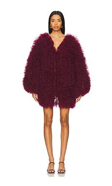 SELEZZA LONDON Bambina Mini Dress in Burgundy from Revolve.com | Revolve Clothing (Global)