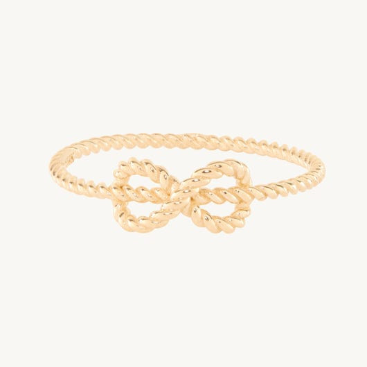 Love Knot Gold Infinity Ring | Catbird