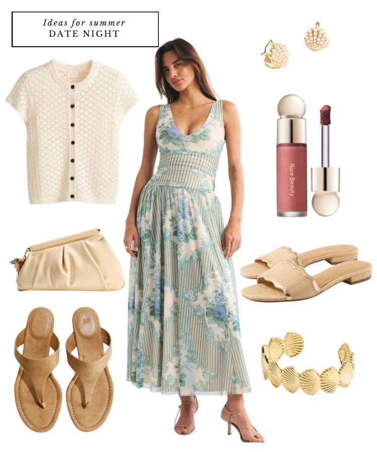 Summer dress, date night outfits, summer party outfit // floral dress, cardigan, summer clutch, gold jewelry, neutral sandals, wedding guest dress summer, summer dresses, summer outfit

#LTKsummer #LTKdresses #LTKwedding