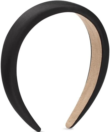 WantGor Padded Headband for Women, Wide Sponge HeadBands Plain Solid Hair Band Hoops Vintage Yoga... | Amazon (US)