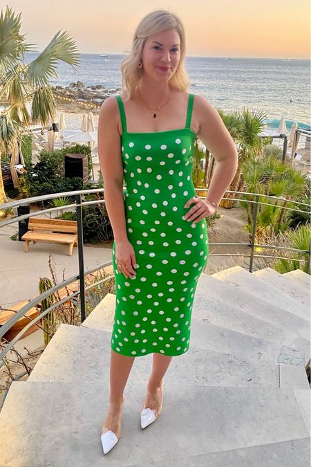Vacation Style: Carolina Herrera polka dot dress via Moda Operandi

#LTKstyletip #LTKtravel #LTKshoecrush