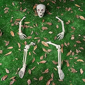 JOYIN 5 PCS Life Size Groundbreaker Skeleton Stakes Halloween Decorations, Full Body Skeleton Yar... | Amazon (US)