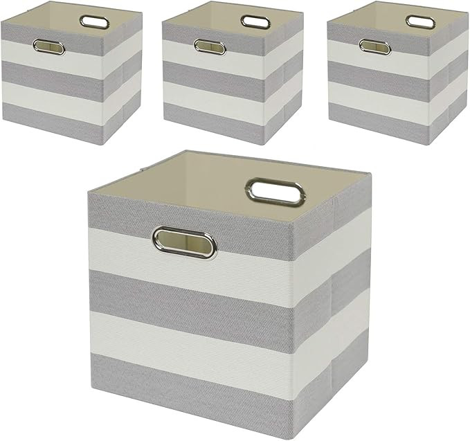 Storage Bins Storage Cubes,11×11 Collapsible Storage Boxes Containers Organizer Baskets for Nurs... | Amazon (US)