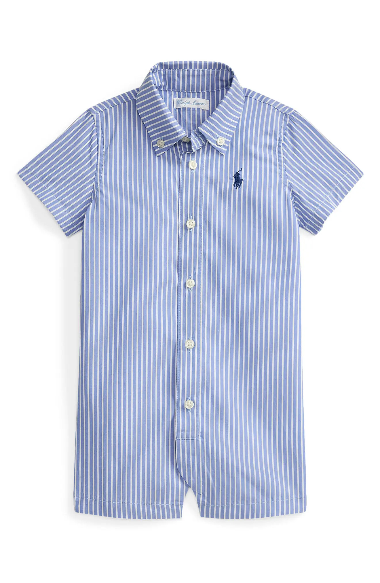 '50s Stripe Cotton Poplin Romper (Nordstrom Exclusive) | Nordstrom