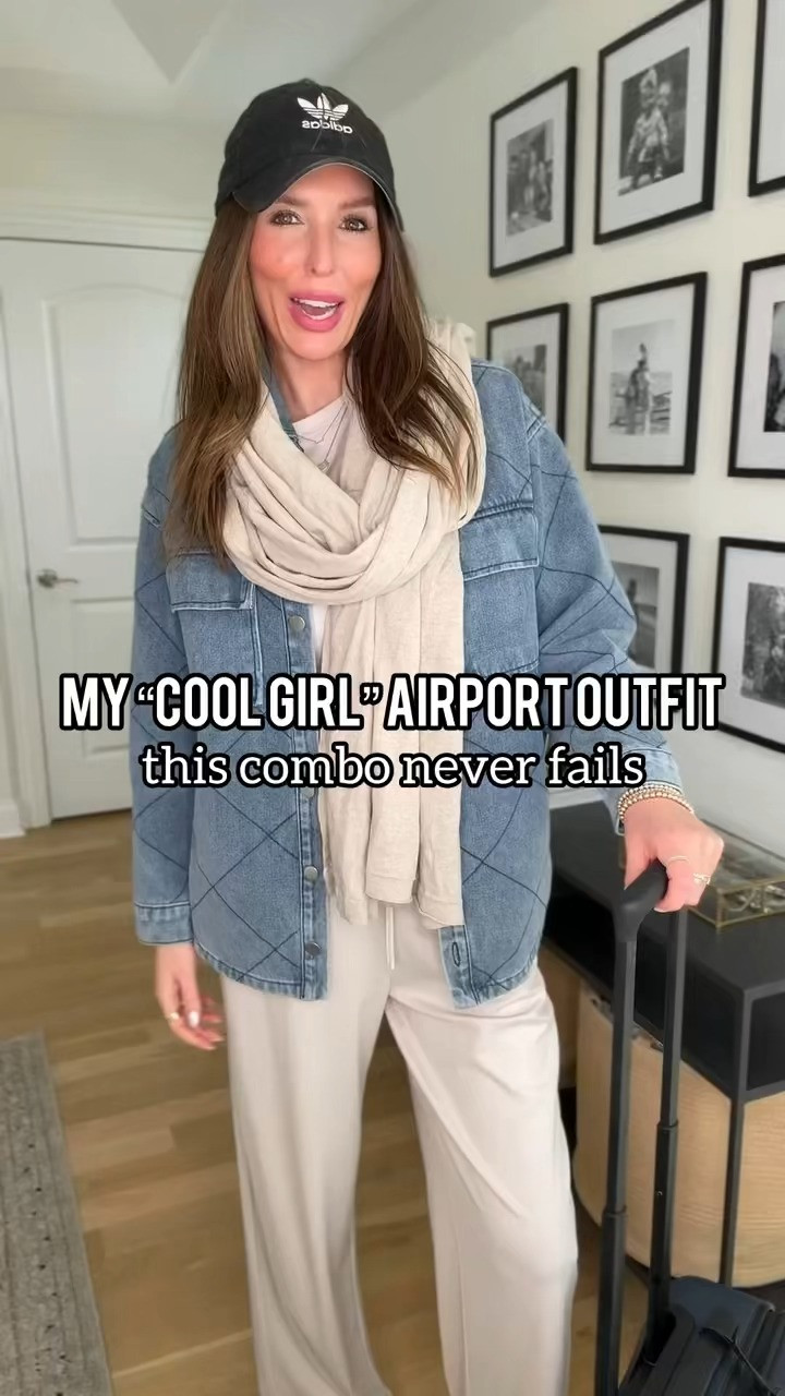 My go to outfit combo for a day of travel aka my cool girl airport outfit! // wearing a small in everything. 

 #LTKgrwm #LTKootd #LTKTravel