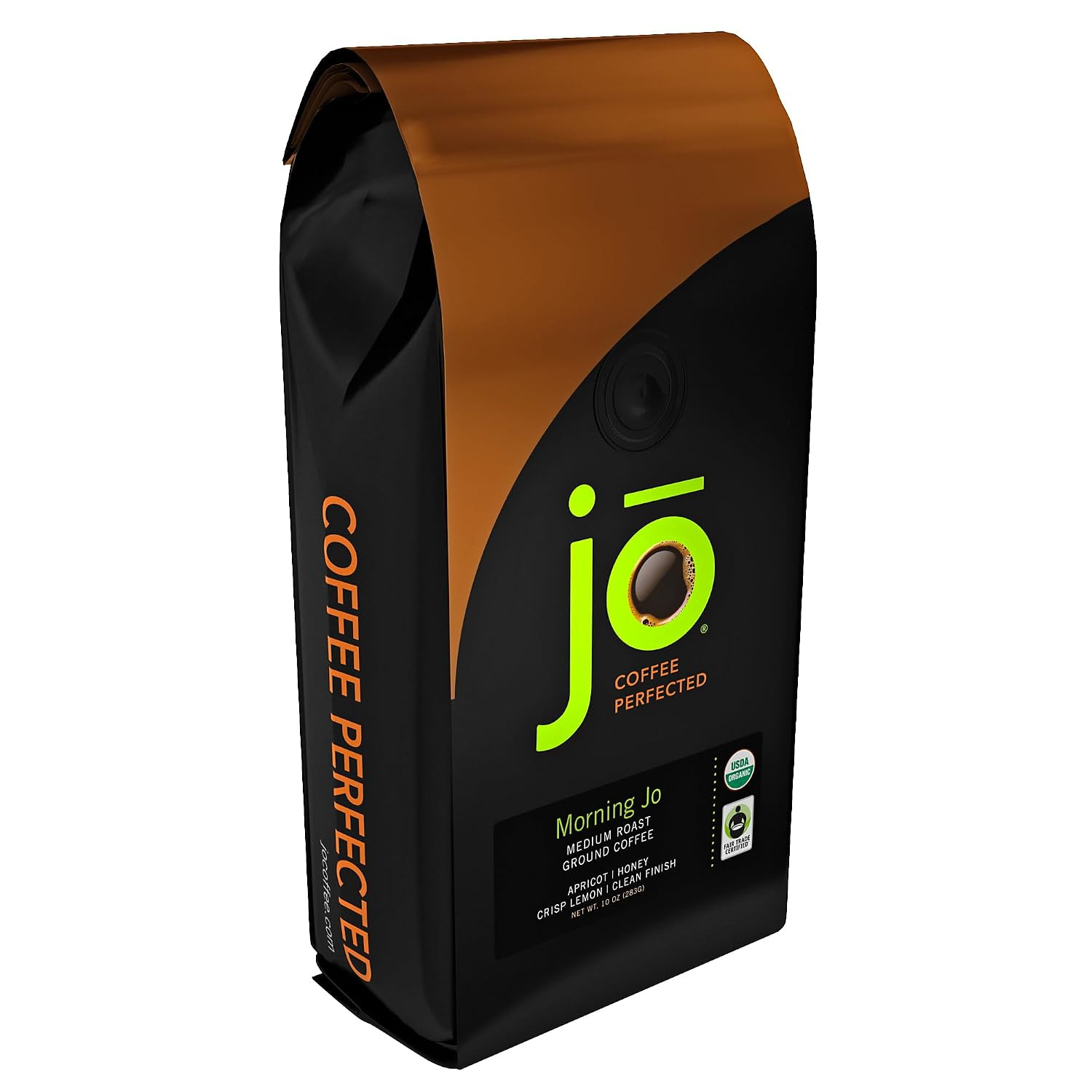 MORNING JO: 10 oz, Organic Breakfast Blend Coffee, Medium Roast, Ground | USDA Fair Trade Kosher ... | Amazon (US)