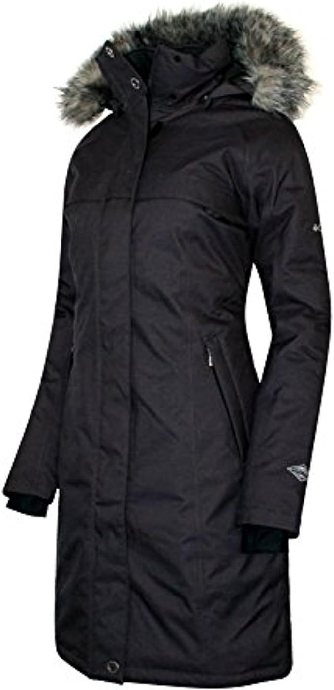 Columbia Women's Flurry Run Down Long Omni Heat Jacket Coat Hooded Parka | Amazon (US)