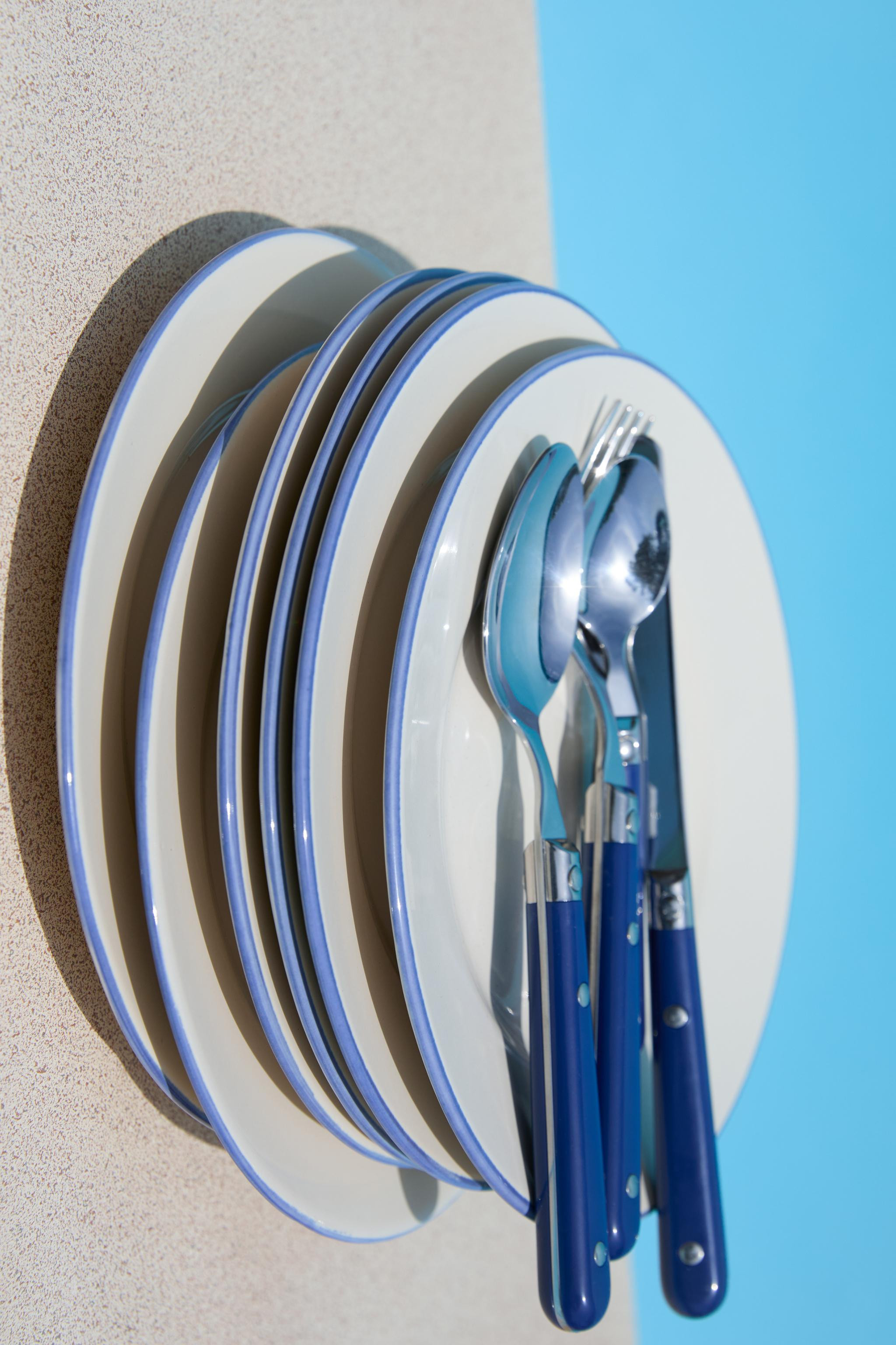 STONEWARE DESSERT PLATE WITH RIM DETAIL | Zara US