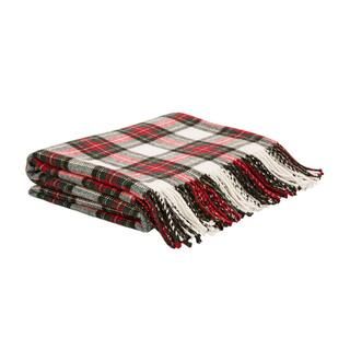 Glitzhome® Red Plaid Woven Throw | Michaels Stores