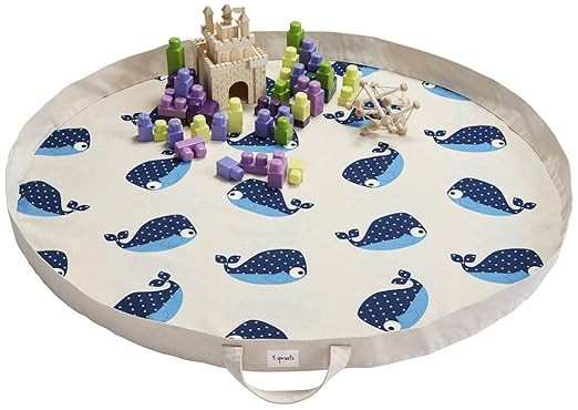 3 Sprouts Play Mat Bag – Large Portable Floor Activity Rug for Baby Storage | Amazon (US)