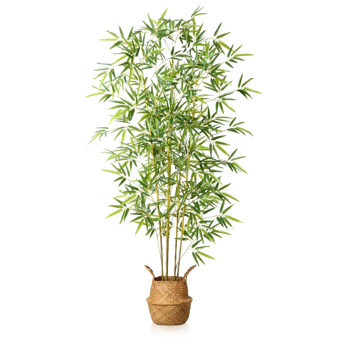 Adcock Artificial Bamboo Plants in Basket, Faux Plant for Home Décor, Lifelike Fake Trees | Wayfair North America