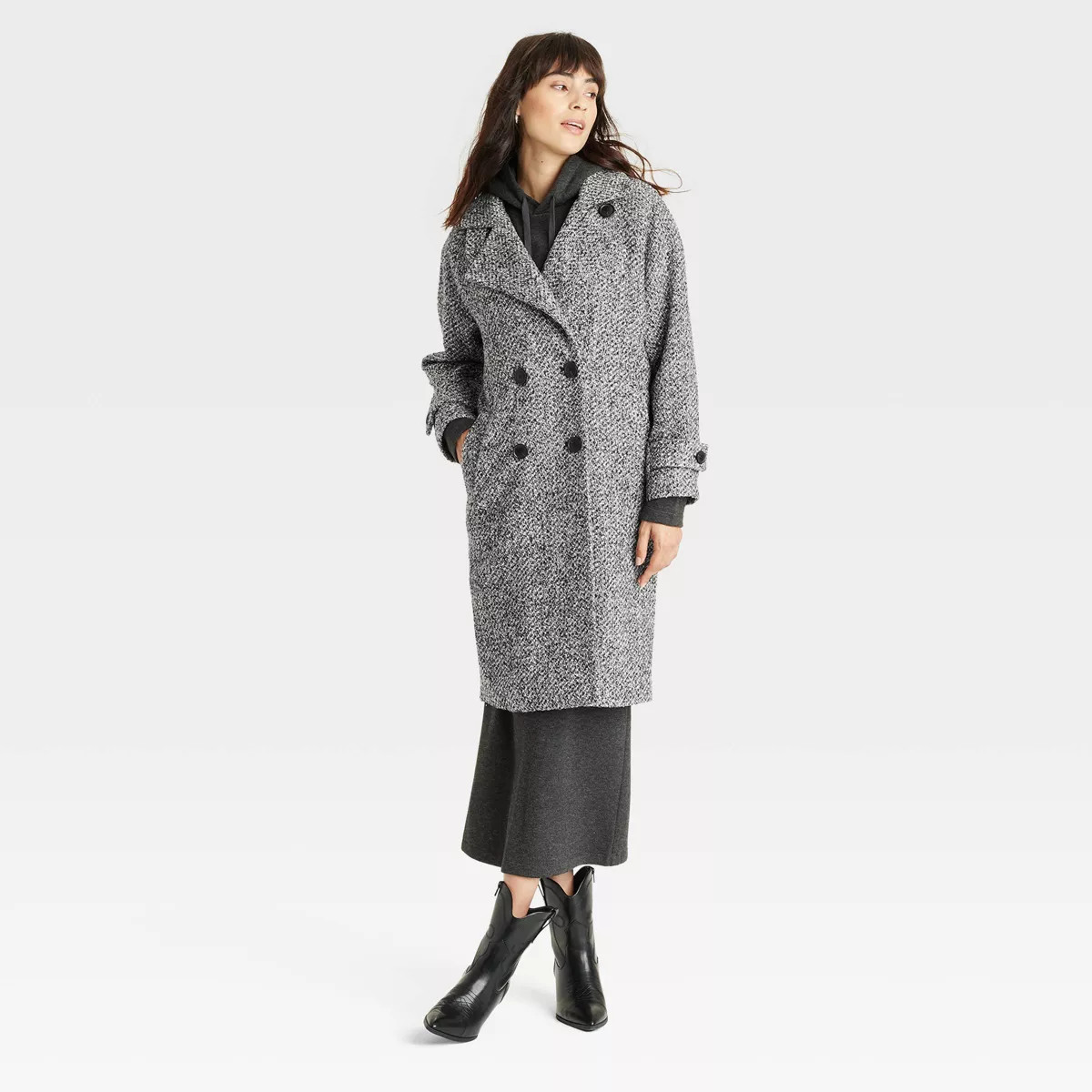 Women's Double Breasted Cocoon Overcoat - Universal Thread™ | Target