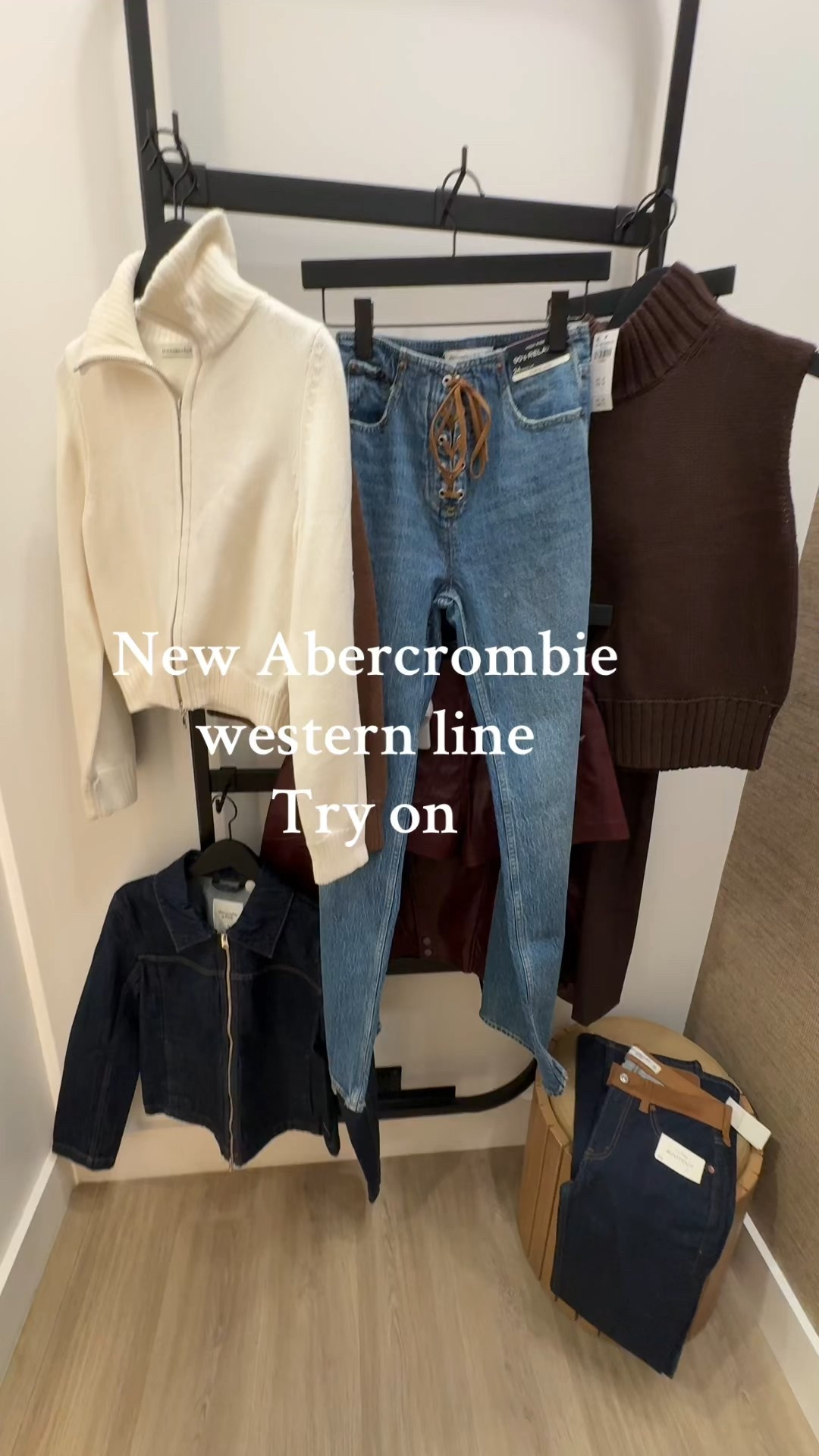 New Abercrombie western line try on #abercrombie