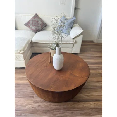 Batamex Home Solid Wood Drum Coffee Table | Wayfair North America