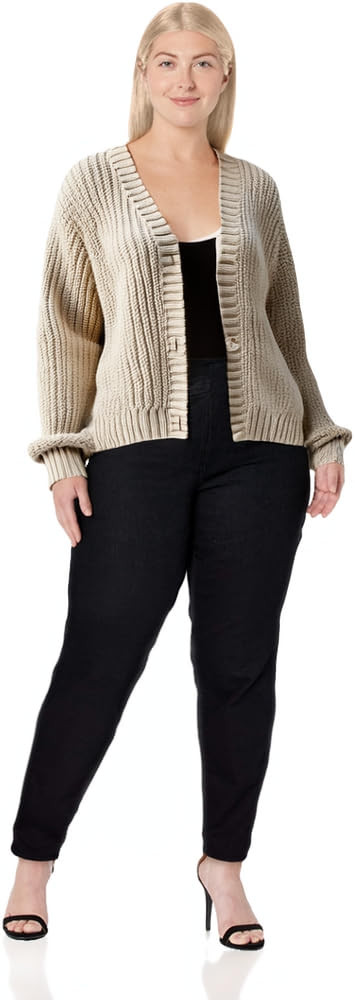 Women’s Chunky Knit Cardigan – Waffle Knit Button Down Oversized V Neck Fall Sweater for Casu... | Amazon (US)