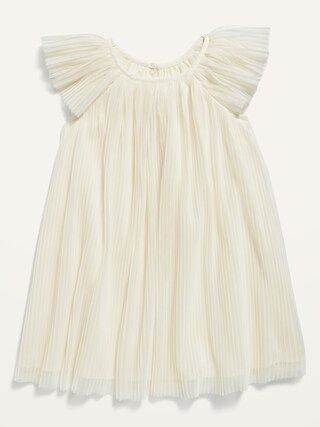 Pleated Crinkle Swing Dress for Toddler Girls | Old Navy (US)