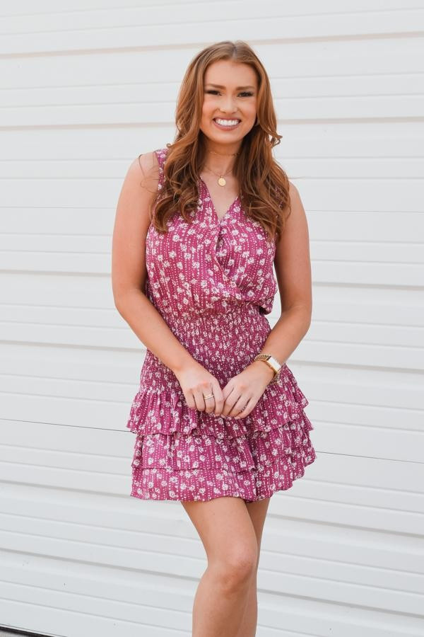 Berry Chic Dress - Grape Floral | The Impeccable Pig