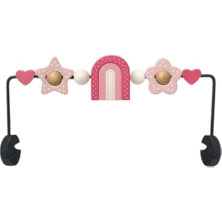 Amazon.com: THE KENKYO Baby Bouncer Toy Bar Compatible with Baby Bjorn, Wooden Bouncer Toy Bar Attachment for Girls Boys, Fun Sensory Learning Toys for Toddler, Spinning Toys for Neworn Shower Gift : Toys & Games! | Amazon (US)