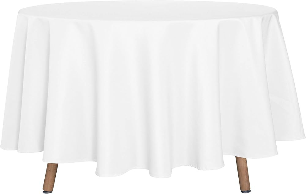 sancua Round Tablecloth - 90 Inch - Water Resistant Spill Proof Washable Polyester Table Cloth De... | Amazon (US)