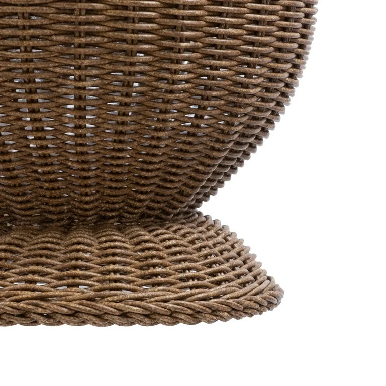 My Texas House 16 inch Brown Woven Resin Urn Planter | Walmart (US)