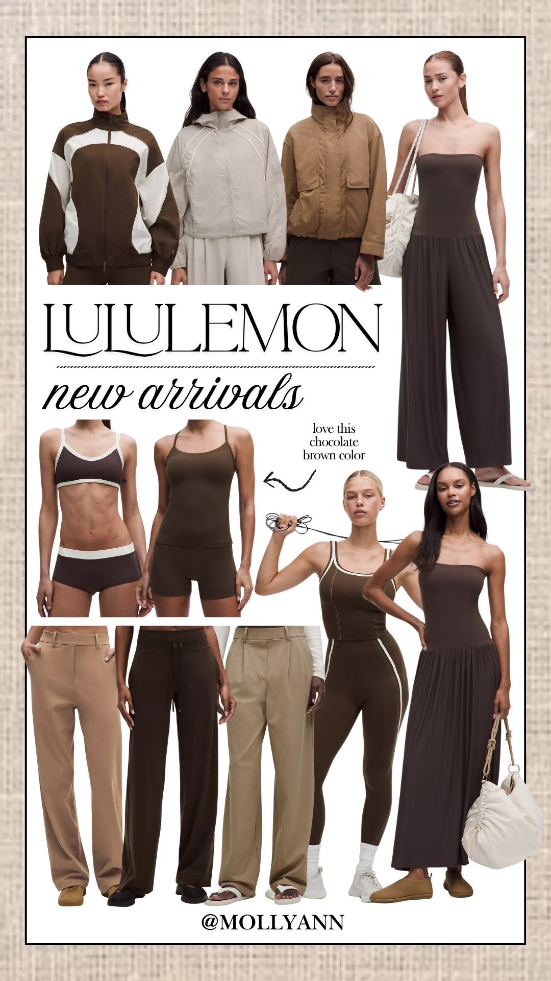 Lululemon New Arrivals!! Love love loving this chocolate brown color

#LTKlululemon wear

#LTKootd #LTKActive #LTKfitnessgoals