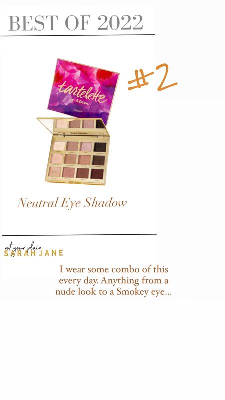 Tart eye shadow palette - In Bloom color. Best neutral colors. Great for traveling. 



#LTKbeauty #LTKunder50