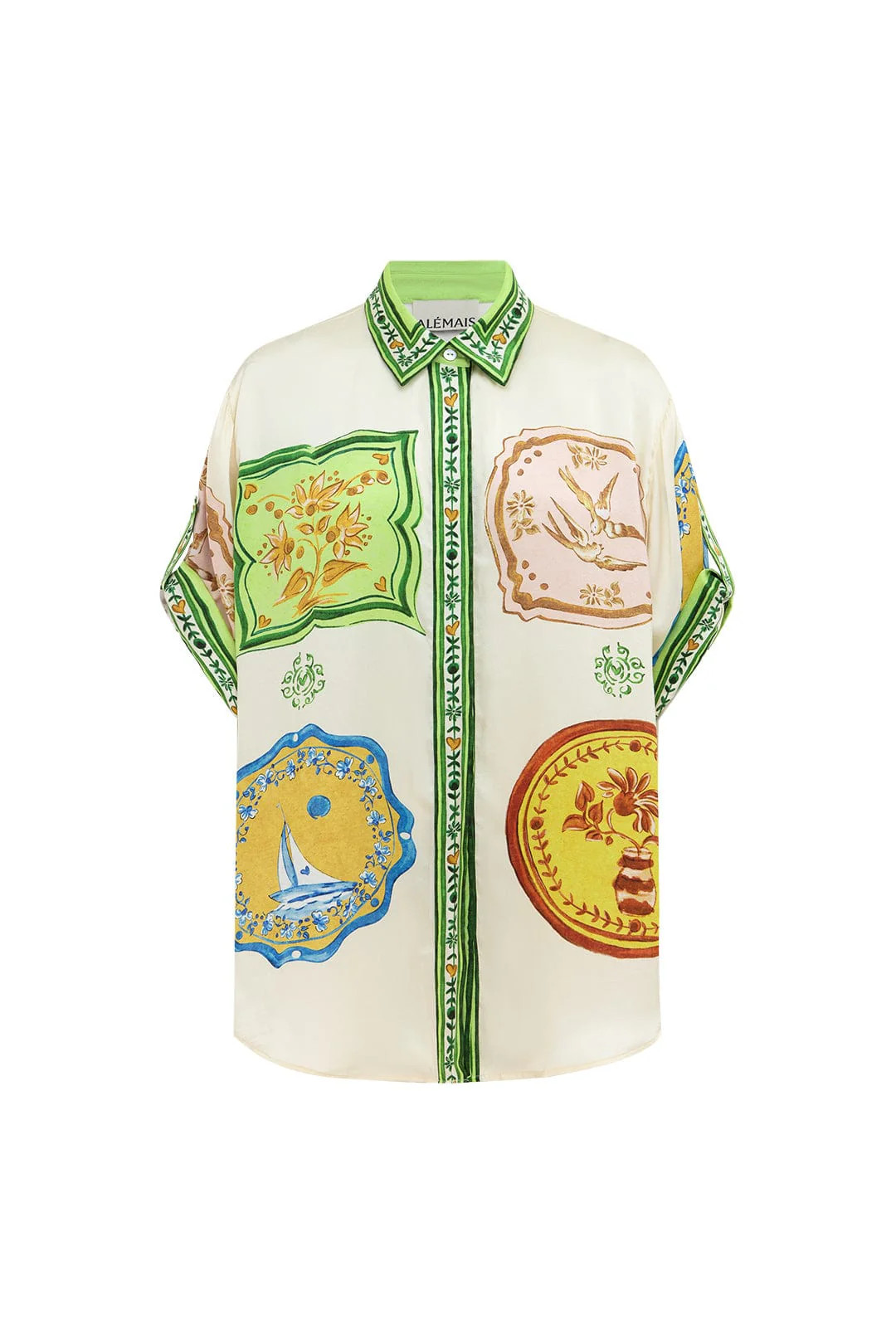 PORCELAIN SILK SHIRT | Alemais (AU, US, UK)
