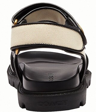 Brynn Canvas Banded Hook-and-Loop Platform Sandals | Dillard's