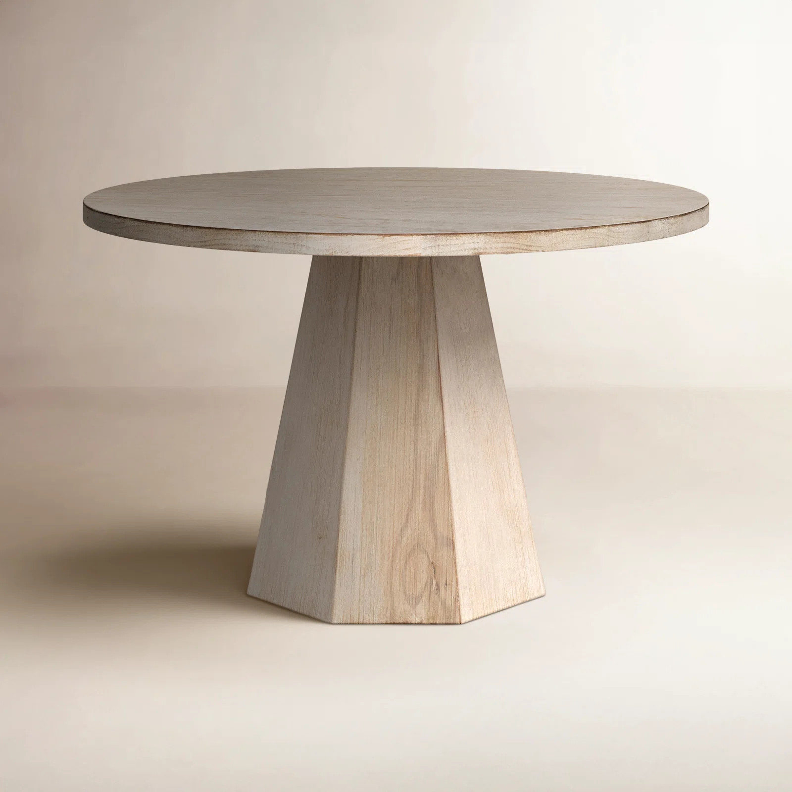Tasse Pine Round Unfinished Solid Wood Dining Table | Wayfair North America