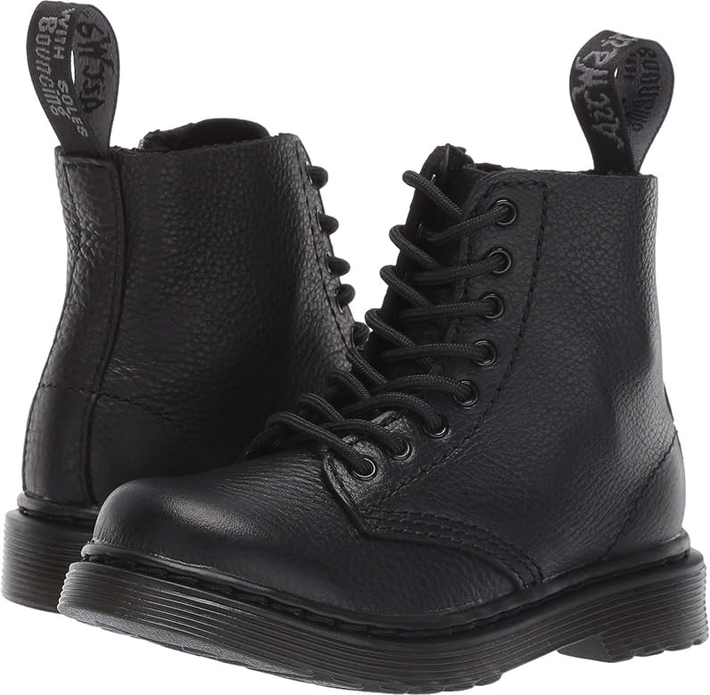 Dr. Martens 1460 Pascal Mono Boot (Toddler) Black Virginia 6 UK (US 7 Toddler) M | Amazon (US)