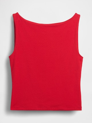CloseKnit Jersey Boatneck Crop Tank Top | Gap (US)